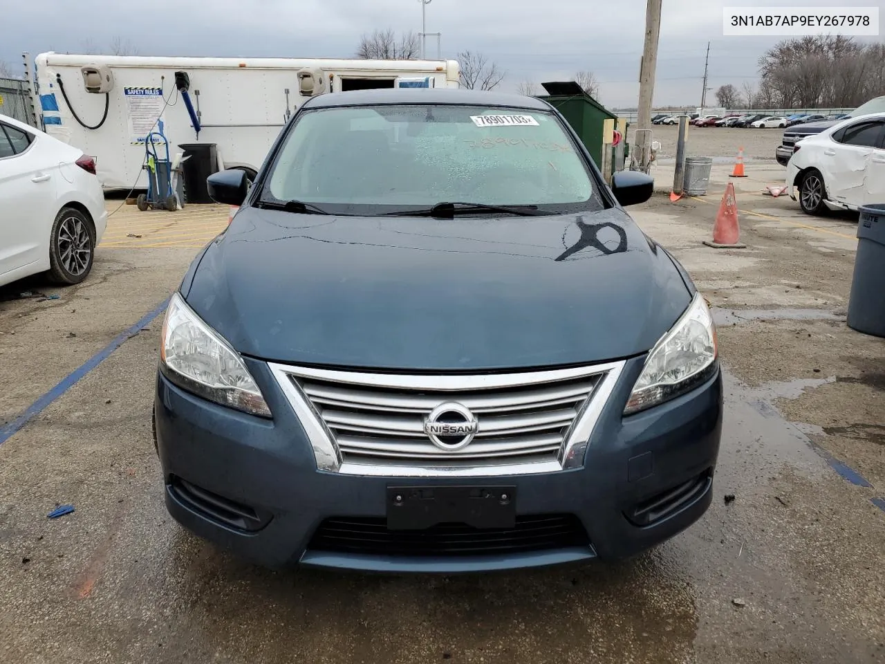 2014 Nissan Sentra S VIN: 3N1AB7AP9EY267978 Lot: 78901703