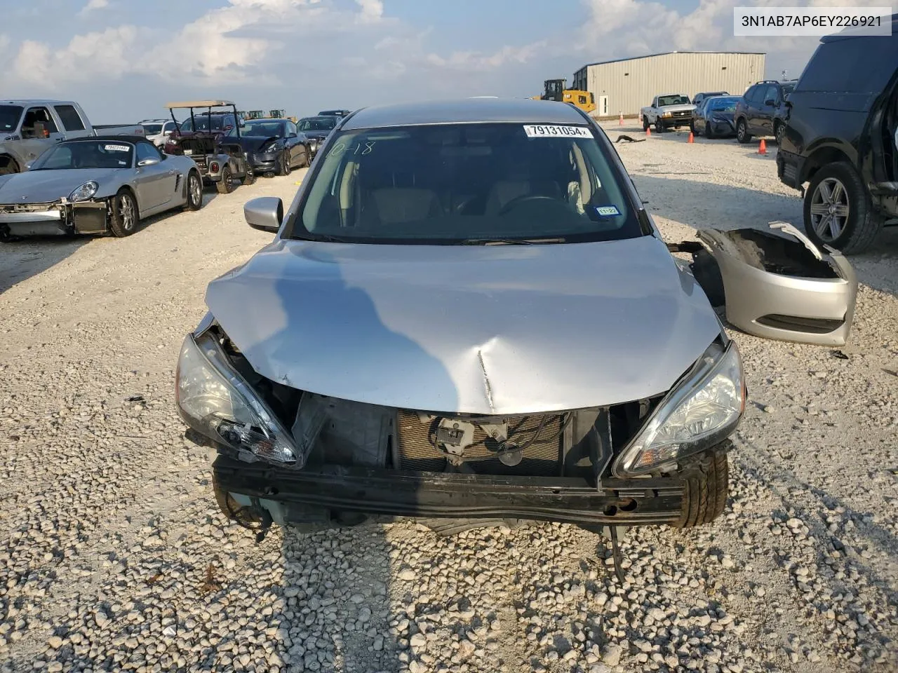 2014 Nissan Sentra S VIN: 3N1AB7AP6EY226921 Lot: 79131054