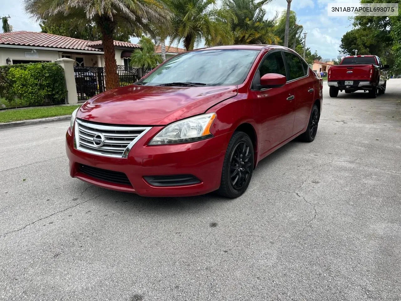 3N1AB7AP0EL698075 2014 Nissan Sentra S