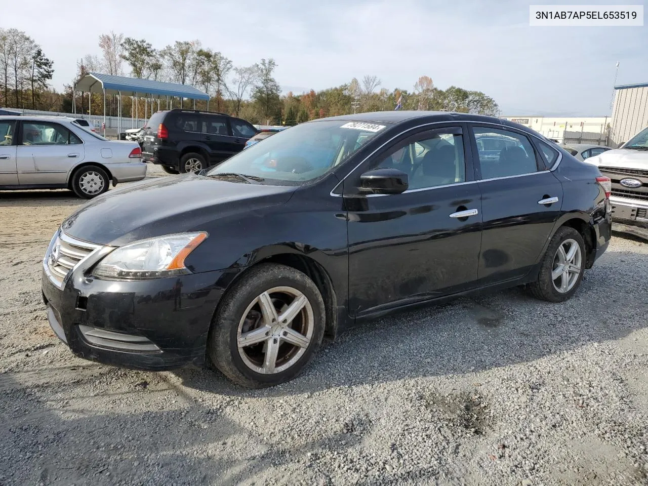 2014 Nissan Sentra S VIN: 3N1AB7AP5EL653519 Lot: 79271584