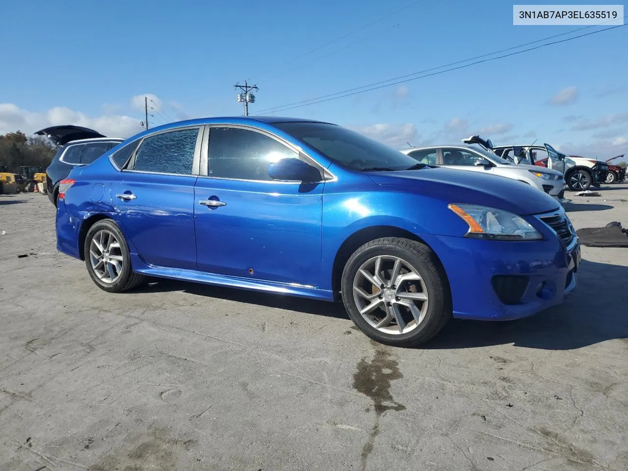 2014 Nissan Sentra S VIN: 3N1AB7AP3EL635519 Lot: 79466074