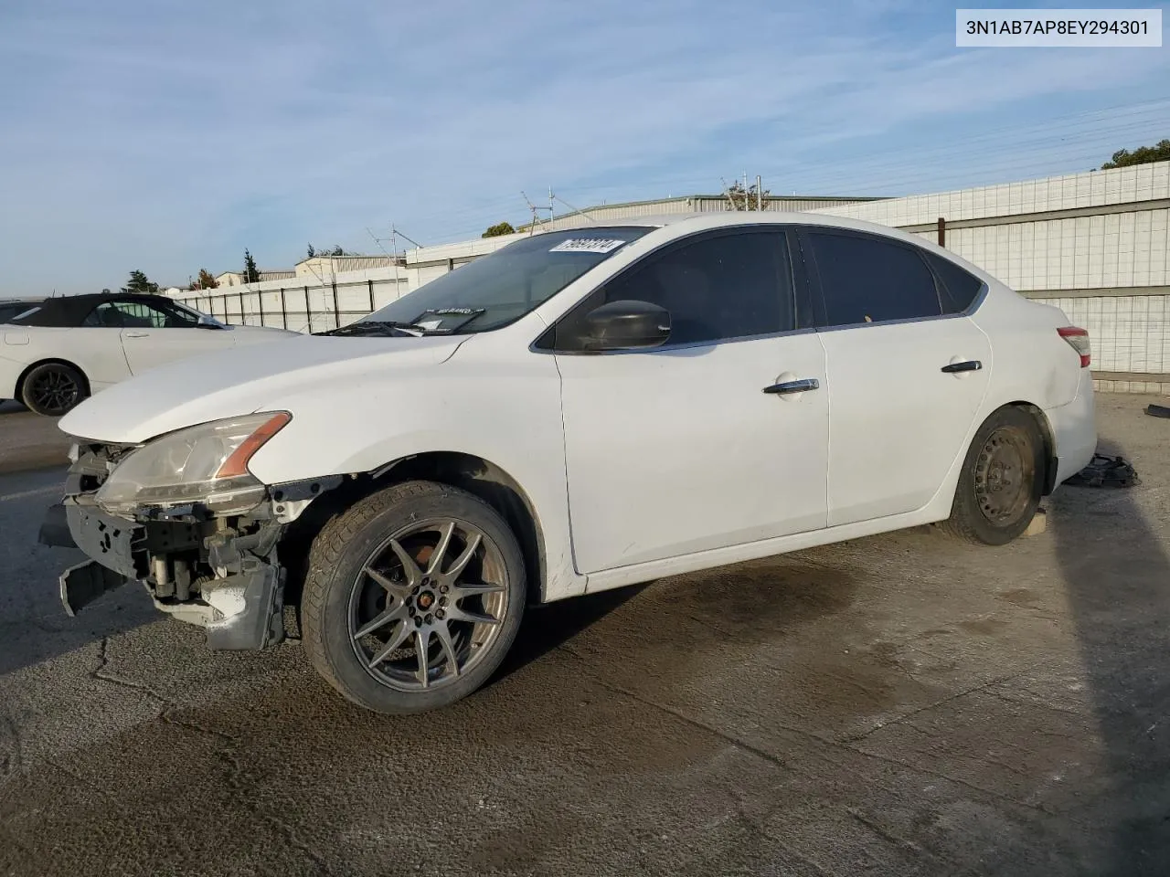 2014 Nissan Sentra S VIN: 3N1AB7AP8EY294301 Lot: 79697374