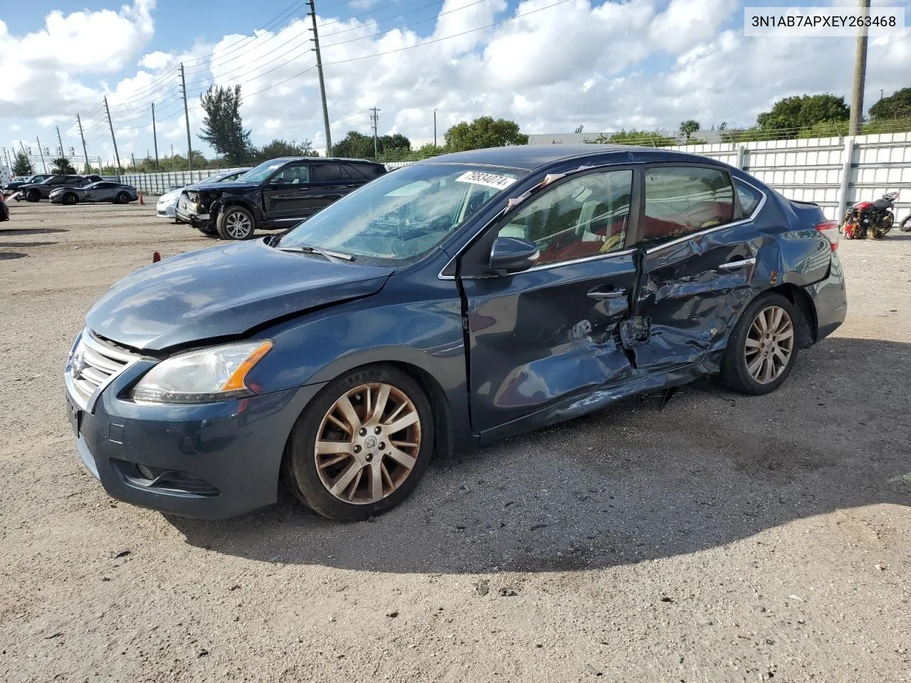 2014 Nissan Sentra S VIN: 3N1AB7APXEY263468 Lot: 79834074