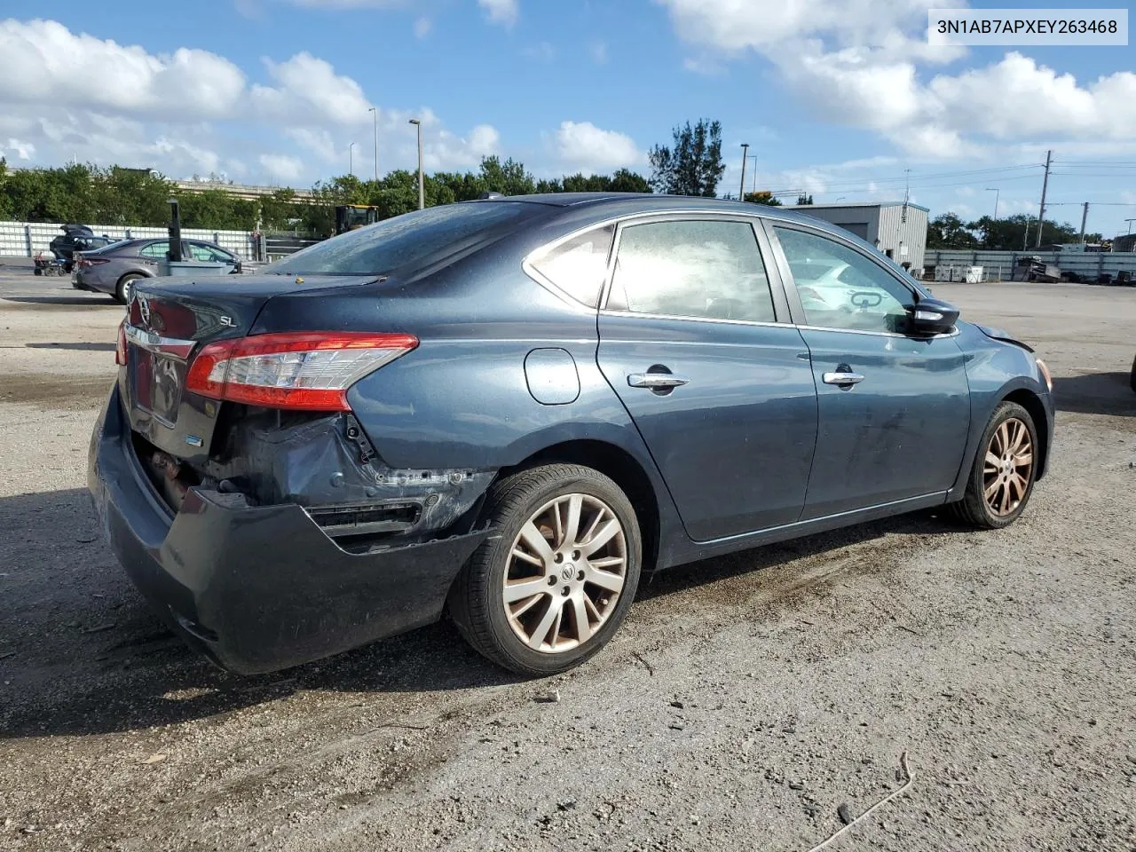 2014 Nissan Sentra S VIN: 3N1AB7APXEY263468 Lot: 79834074