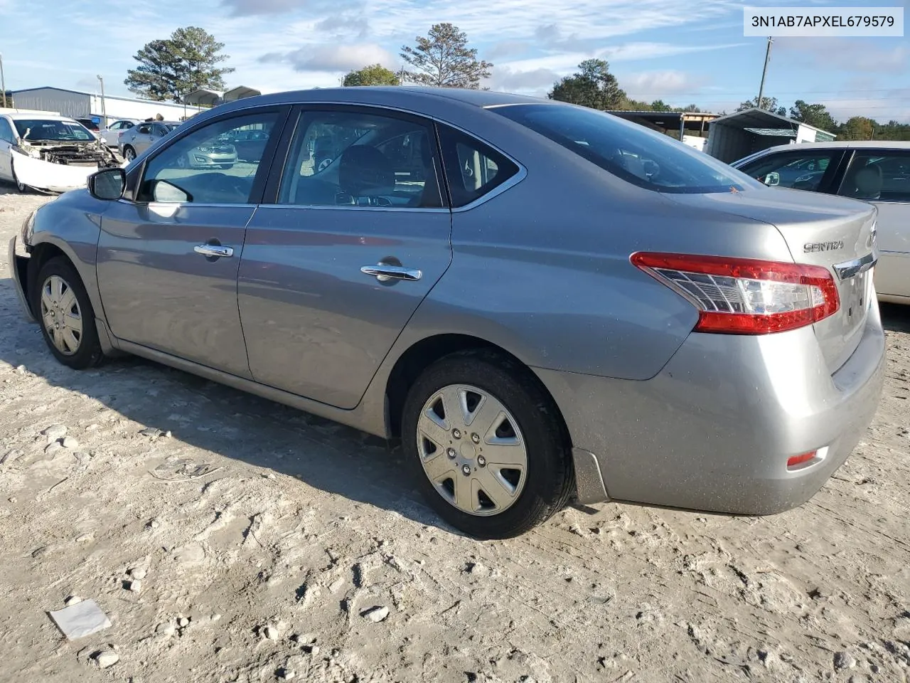 2014 Nissan Sentra S VIN: 3N1AB7APXEL679579 Lot: 79927314