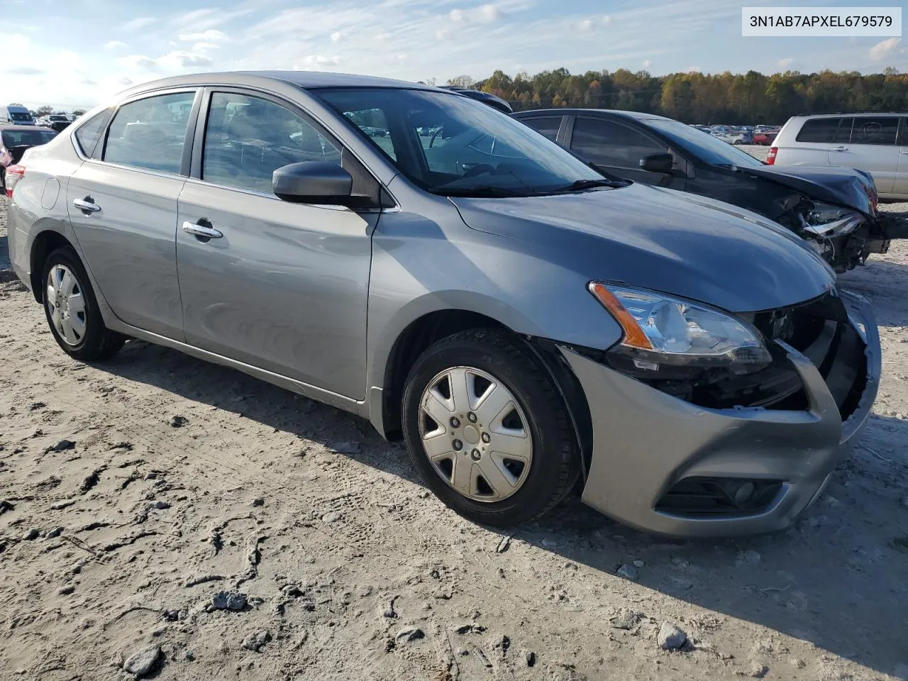 2014 Nissan Sentra S VIN: 3N1AB7APXEL679579 Lot: 79927314