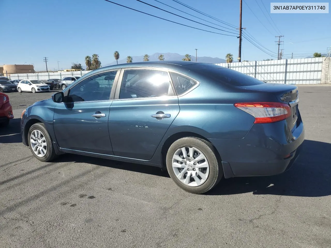 2014 Nissan Sentra S VIN: 3N1AB7AP0EY311740 Lot: 80562454