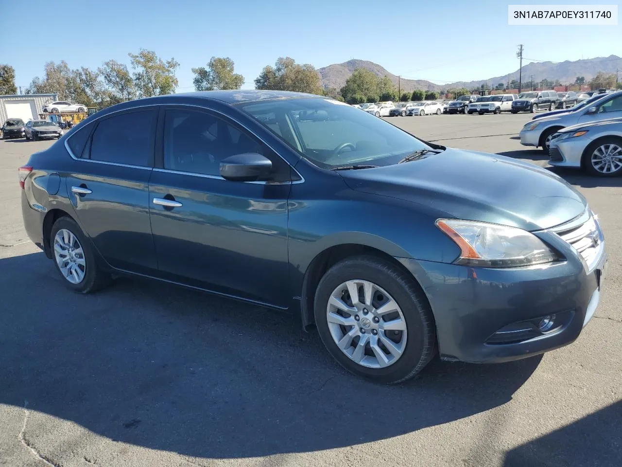 2014 Nissan Sentra S VIN: 3N1AB7AP0EY311740 Lot: 80562454