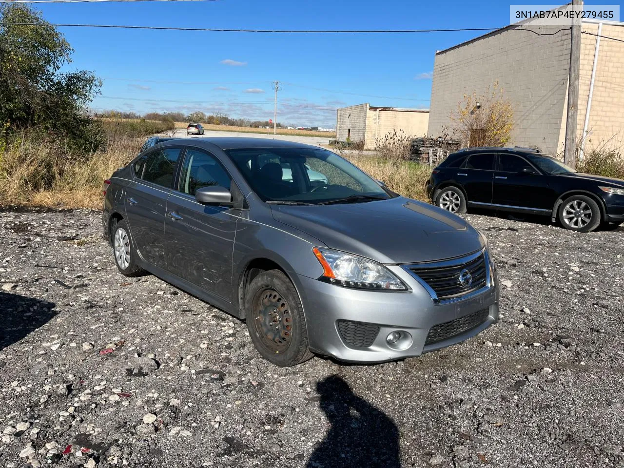 2014 Nissan Sentra S VIN: 3N1AB7AP4EY279455 Lot: 81029424