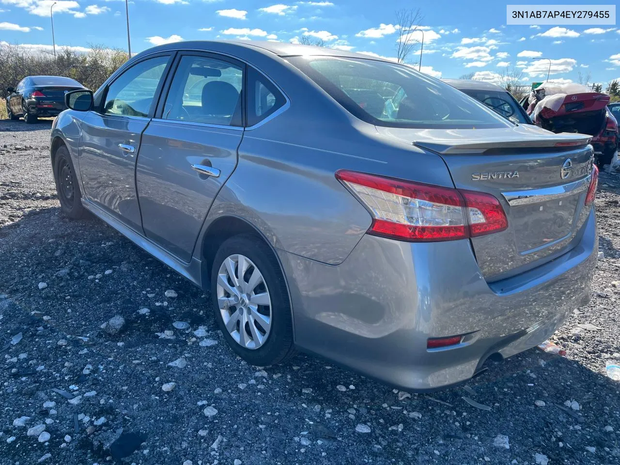 2014 Nissan Sentra S VIN: 3N1AB7AP4EY279455 Lot: 81029424