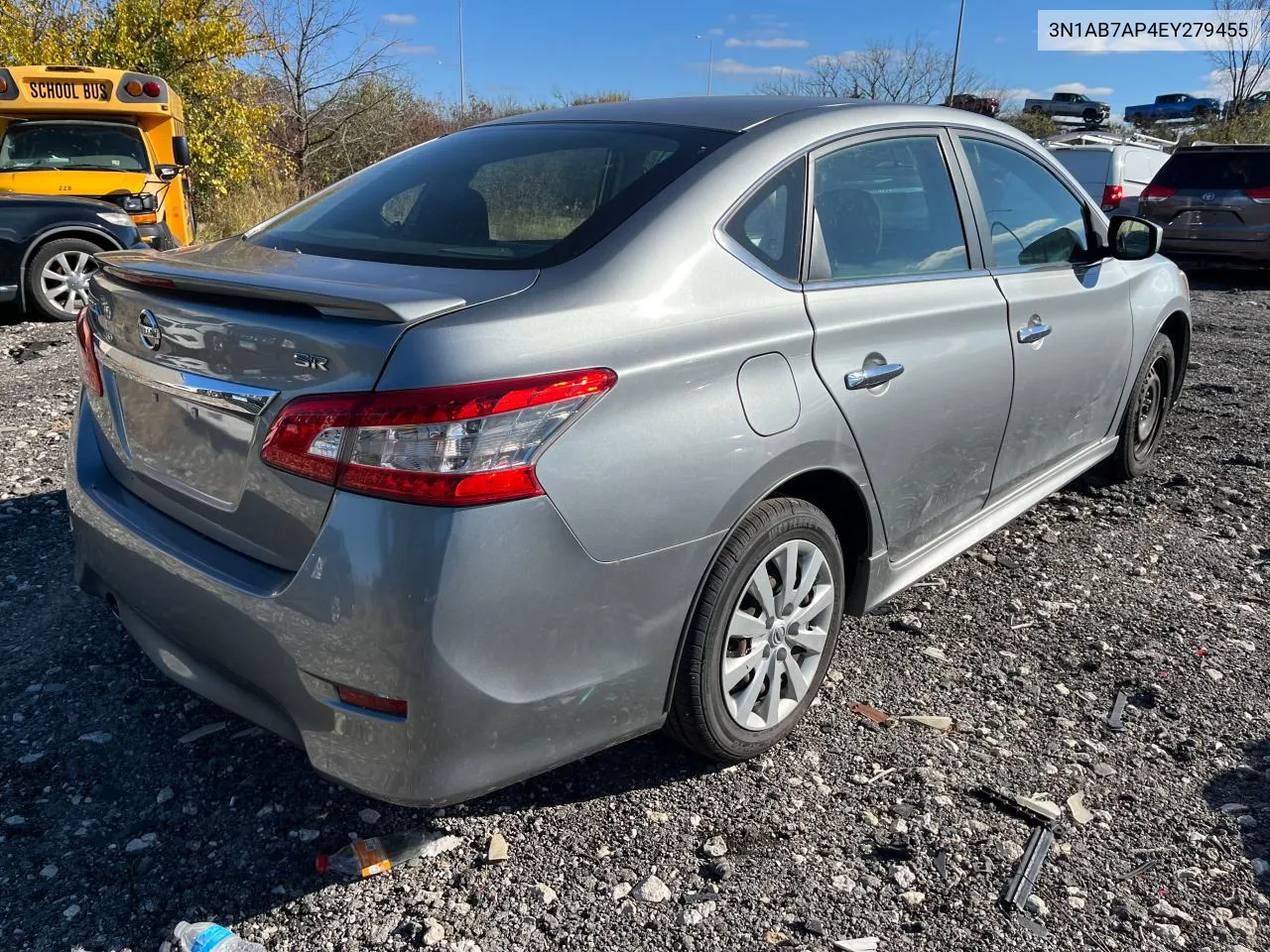 2014 Nissan Sentra S VIN: 3N1AB7AP4EY279455 Lot: 81029424