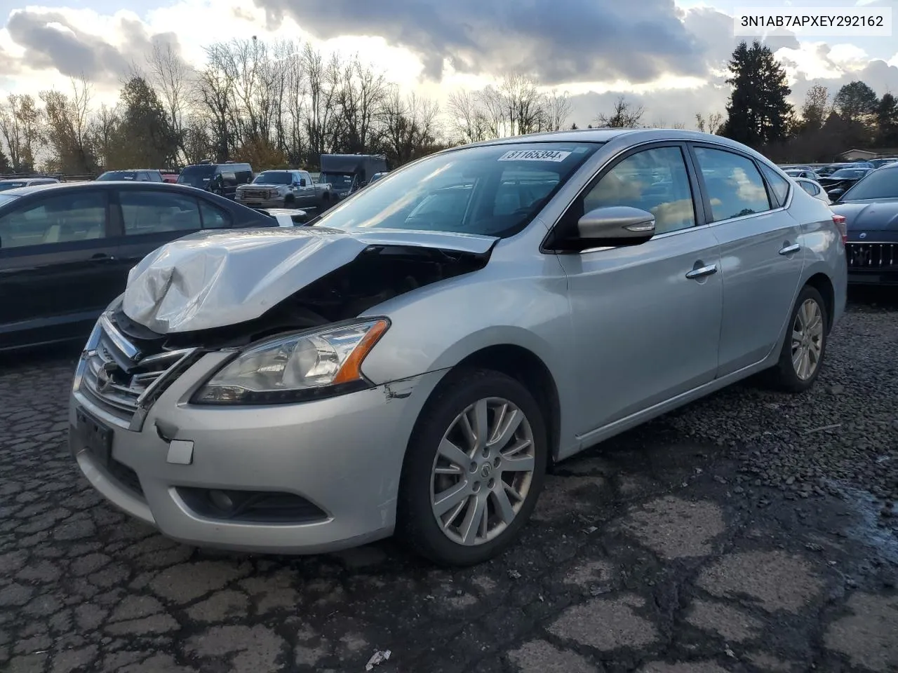 2014 Nissan Sentra S VIN: 3N1AB7APXEY292162 Lot: 81165394