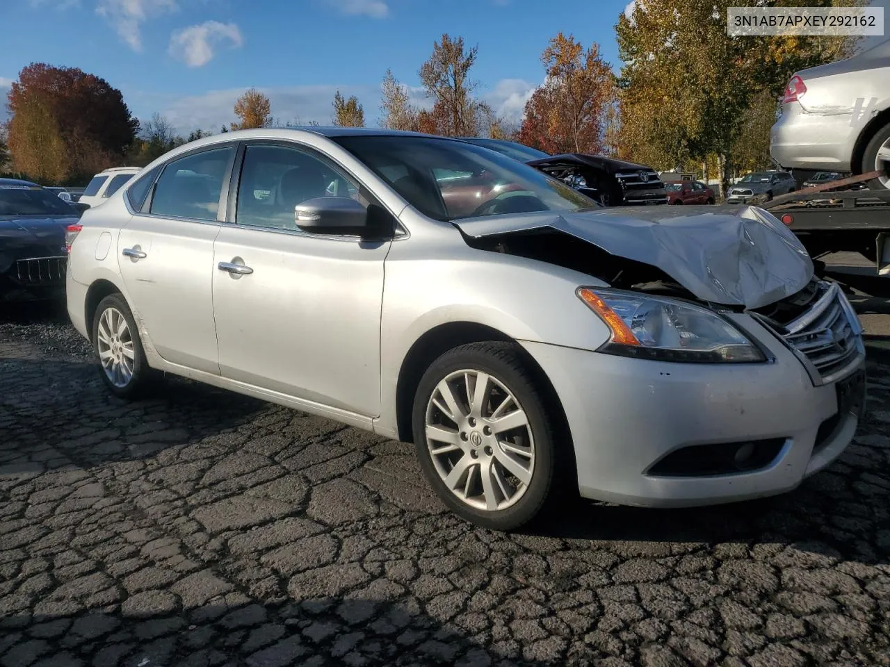 2014 Nissan Sentra S VIN: 3N1AB7APXEY292162 Lot: 81165394