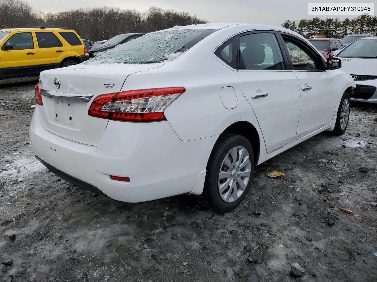 2015 Nissan Sentra S VIN: 3N1AB7AP0FY310945 Lot: 38143804