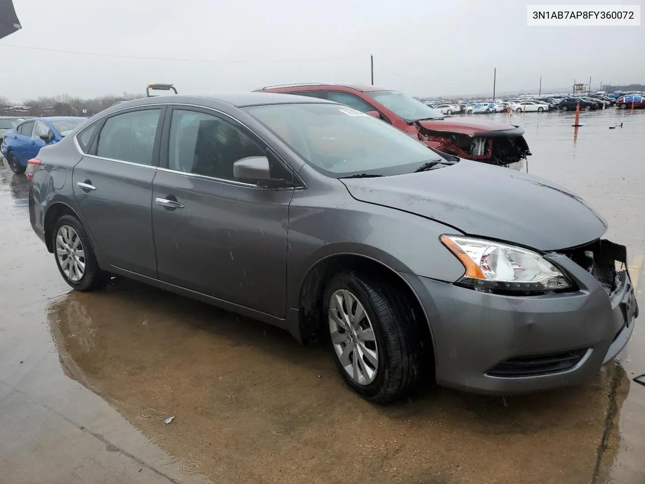 2015 Nissan Sentra S VIN: 3N1AB7AP8FY360072 Lot: 39736824