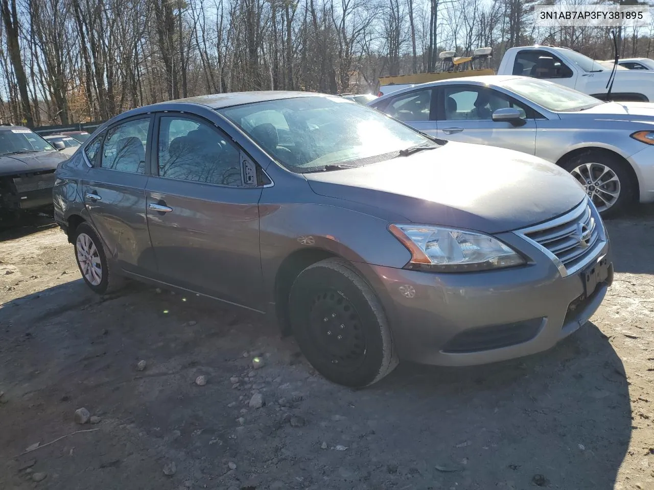 2015 Nissan Sentra S VIN: 3N1AB7AP3FY381895 Lot: 40957754