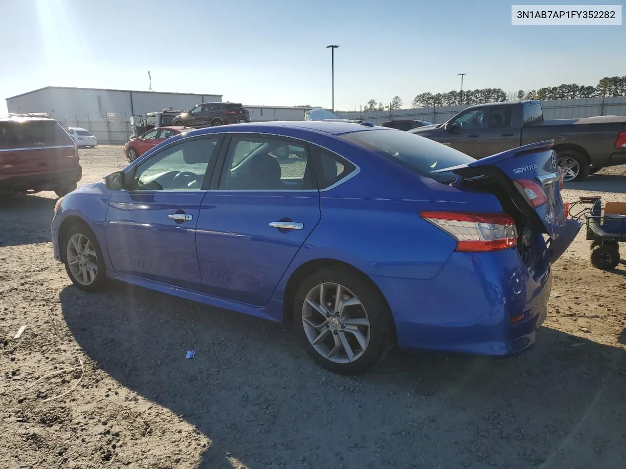 2015 Nissan Sentra S VIN: 3N1AB7AP1FY352282 Lot: 41925394