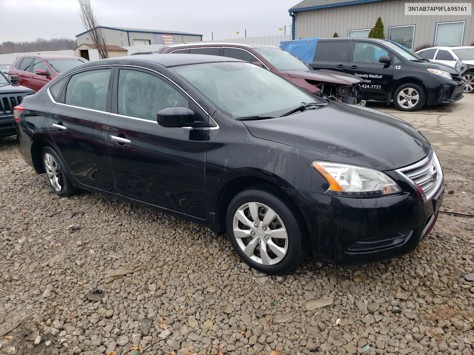 2015 Nissan Sentra S VIN: 3N1AB7AP9FL695161 Lot: 45835744