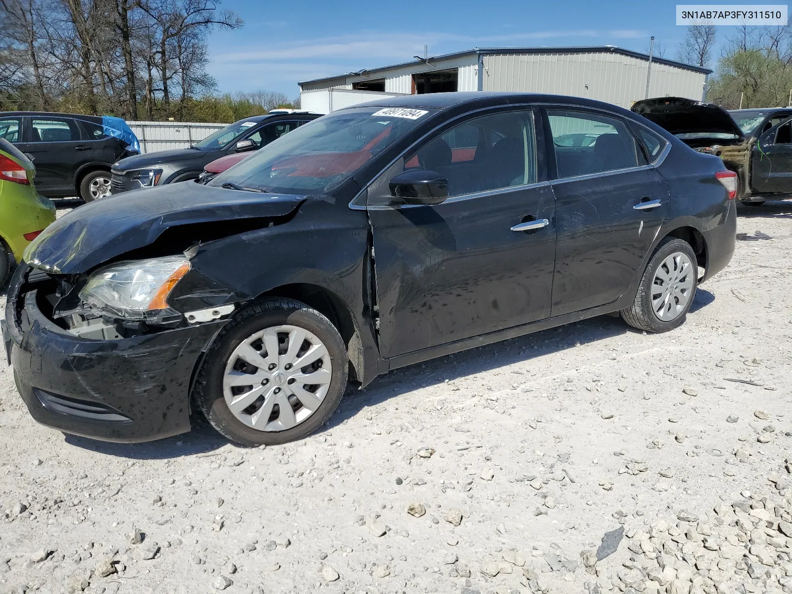 2015 Nissan Sentra S VIN: 3N1AB7AP3FY311510 Lot: 48971094