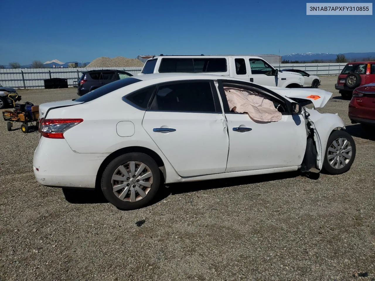 3N1AB7APXFY310855 2015 Nissan Sentra S