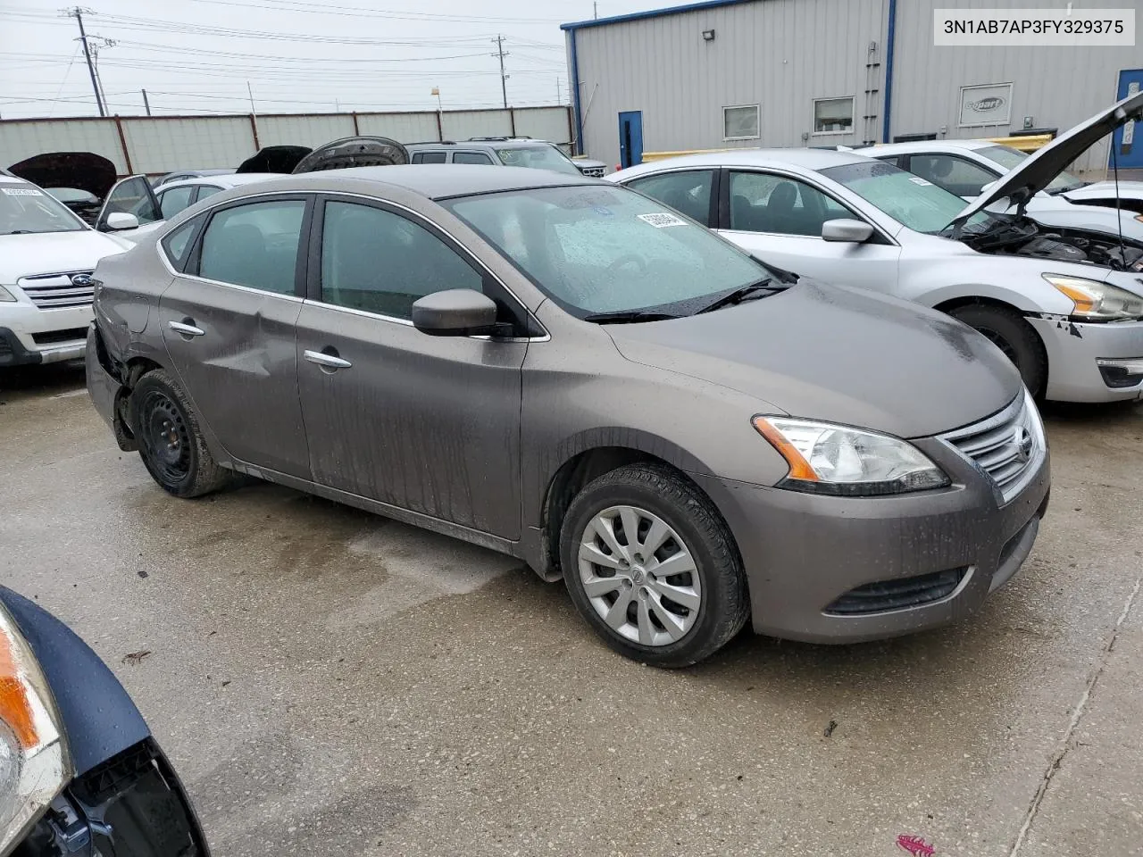 2015 Nissan Sentra S VIN: 3N1AB7AP3FY329375 Lot: 53680454