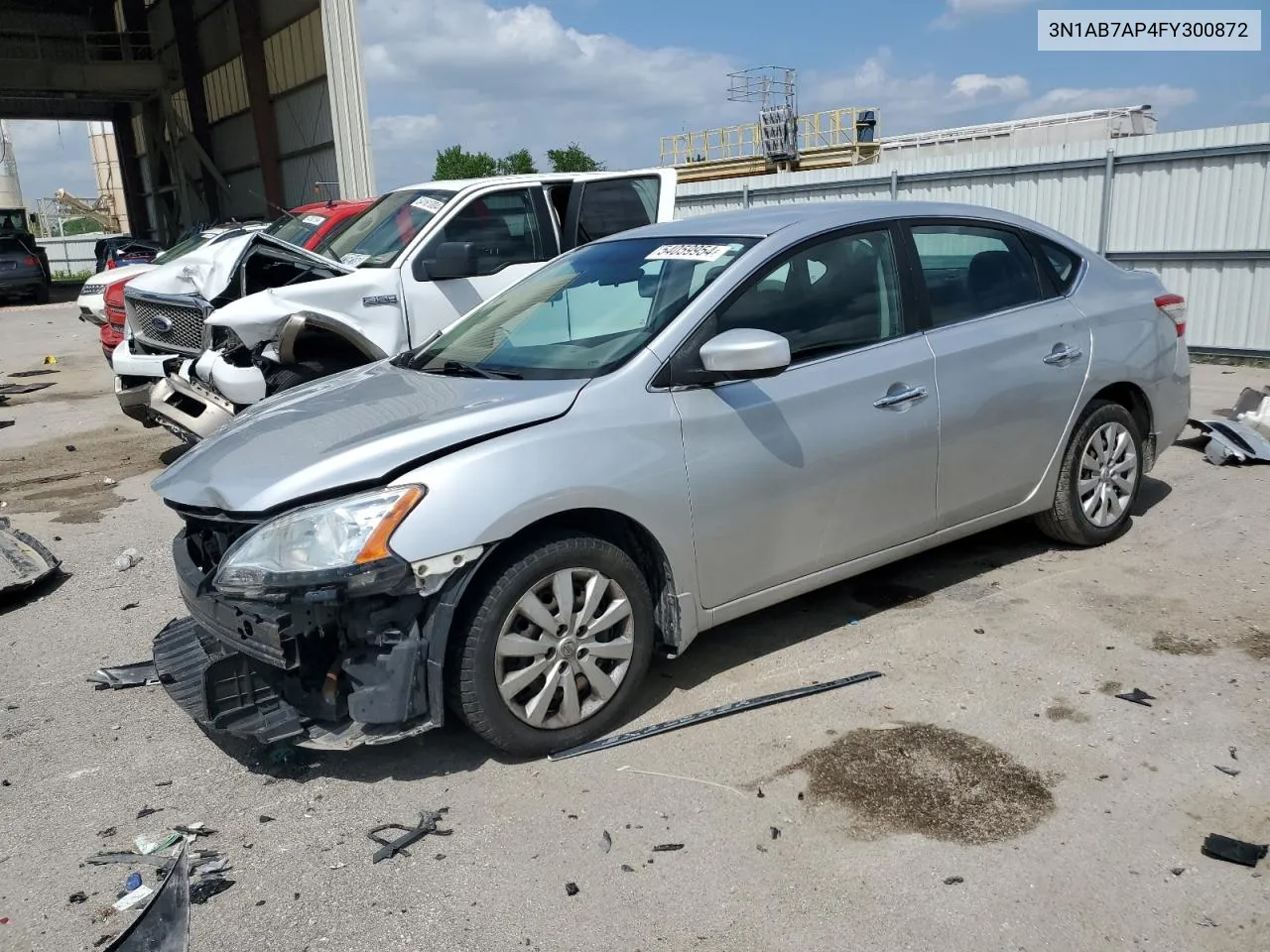 2015 Nissan Sentra S VIN: 3N1AB7AP4FY300872 Lot: 54059954