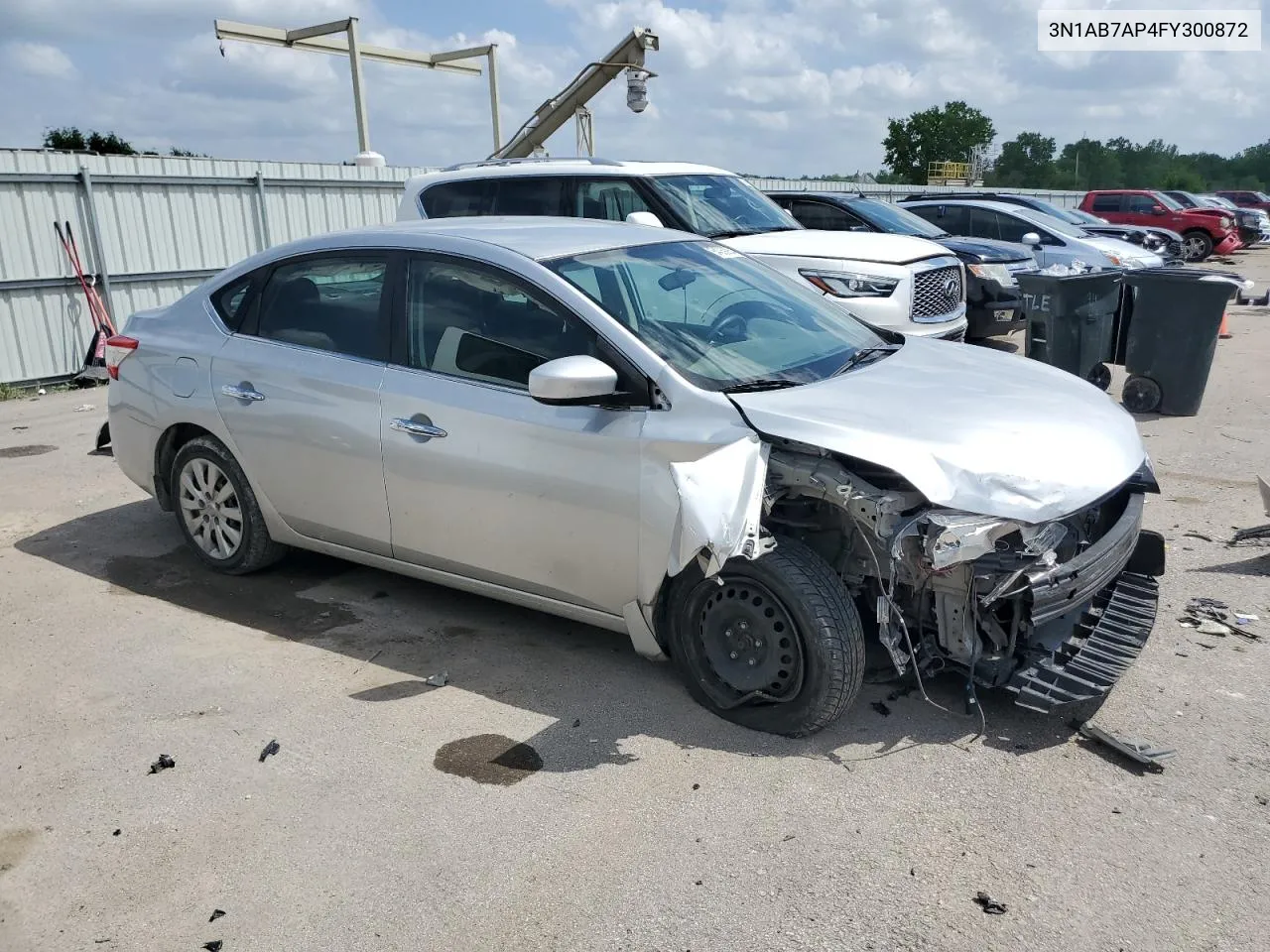 2015 Nissan Sentra S VIN: 3N1AB7AP4FY300872 Lot: 54059954