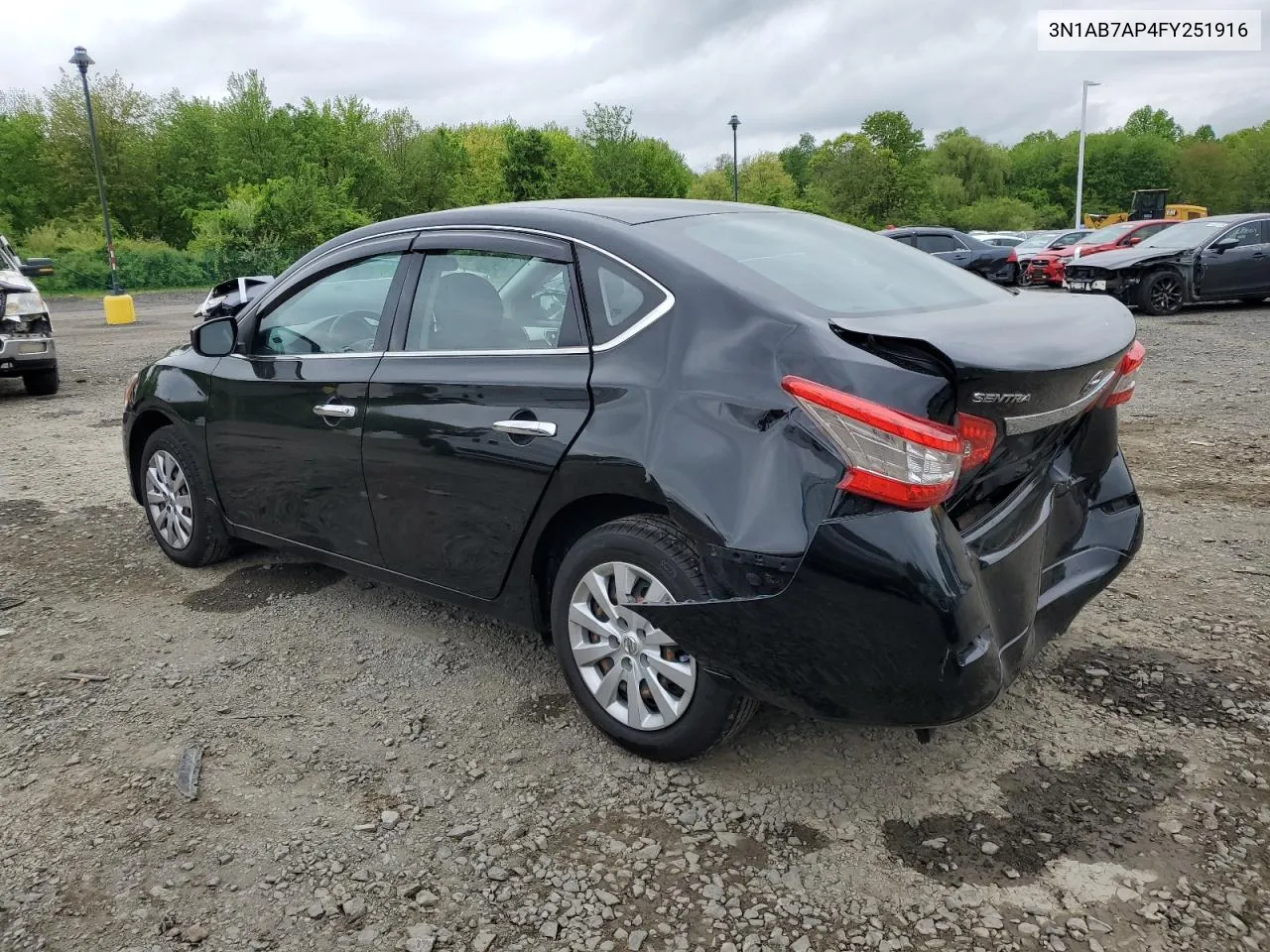 2015 Nissan Sentra S VIN: 3N1AB7AP4FY251916 Lot: 54692544