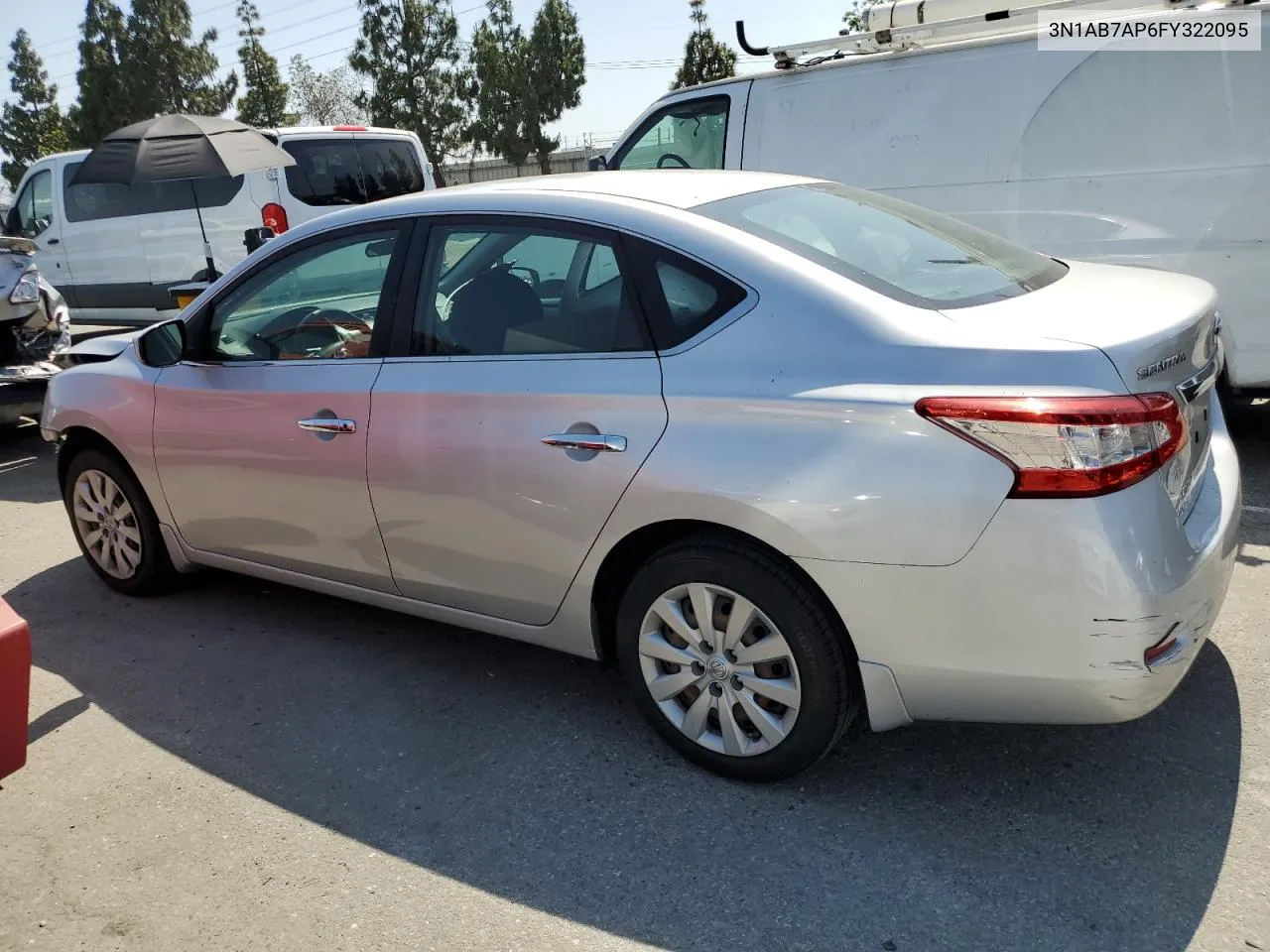 2015 Nissan Sentra S VIN: 3N1AB7AP6FY322095 Lot: 56931084