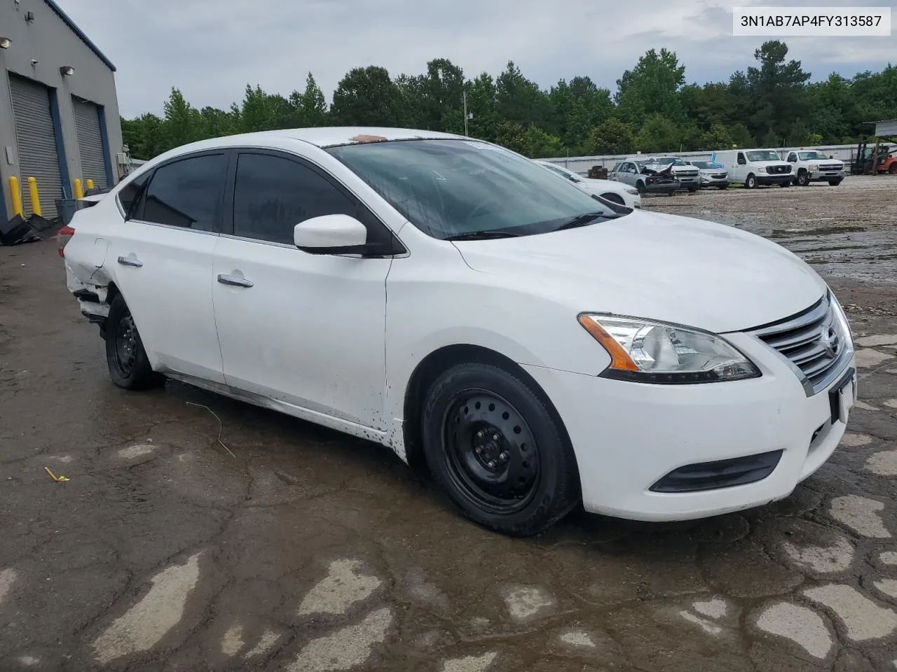 2015 Nissan Sentra S VIN: 3N1AB7AP4FY313587 Lot: 57237374