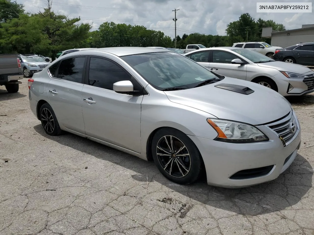 2015 Nissan Sentra S VIN: 3N1AB7AP8FY259212 Lot: 57274664