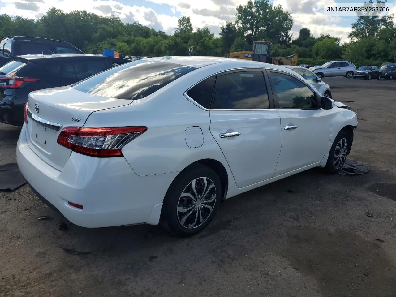 2015 Nissan Sentra S VIN: 3N1AB7AP3FY253706 Lot: 58388044