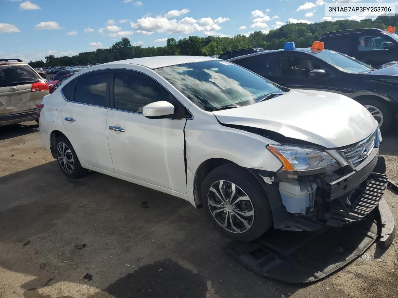 2015 Nissan Sentra S VIN: 3N1AB7AP3FY253706 Lot: 58388044