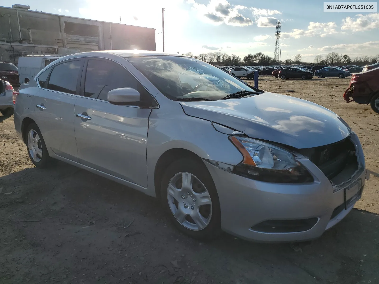 2015 Nissan Sentra S VIN: 3N1AB7AP6FL651635 Lot: 58420444