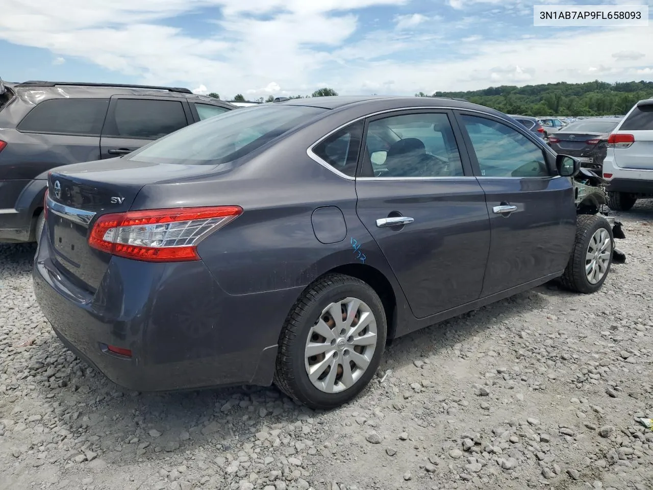 2015 Nissan Sentra S VIN: 3N1AB7AP9FL658093 Lot: 58952244