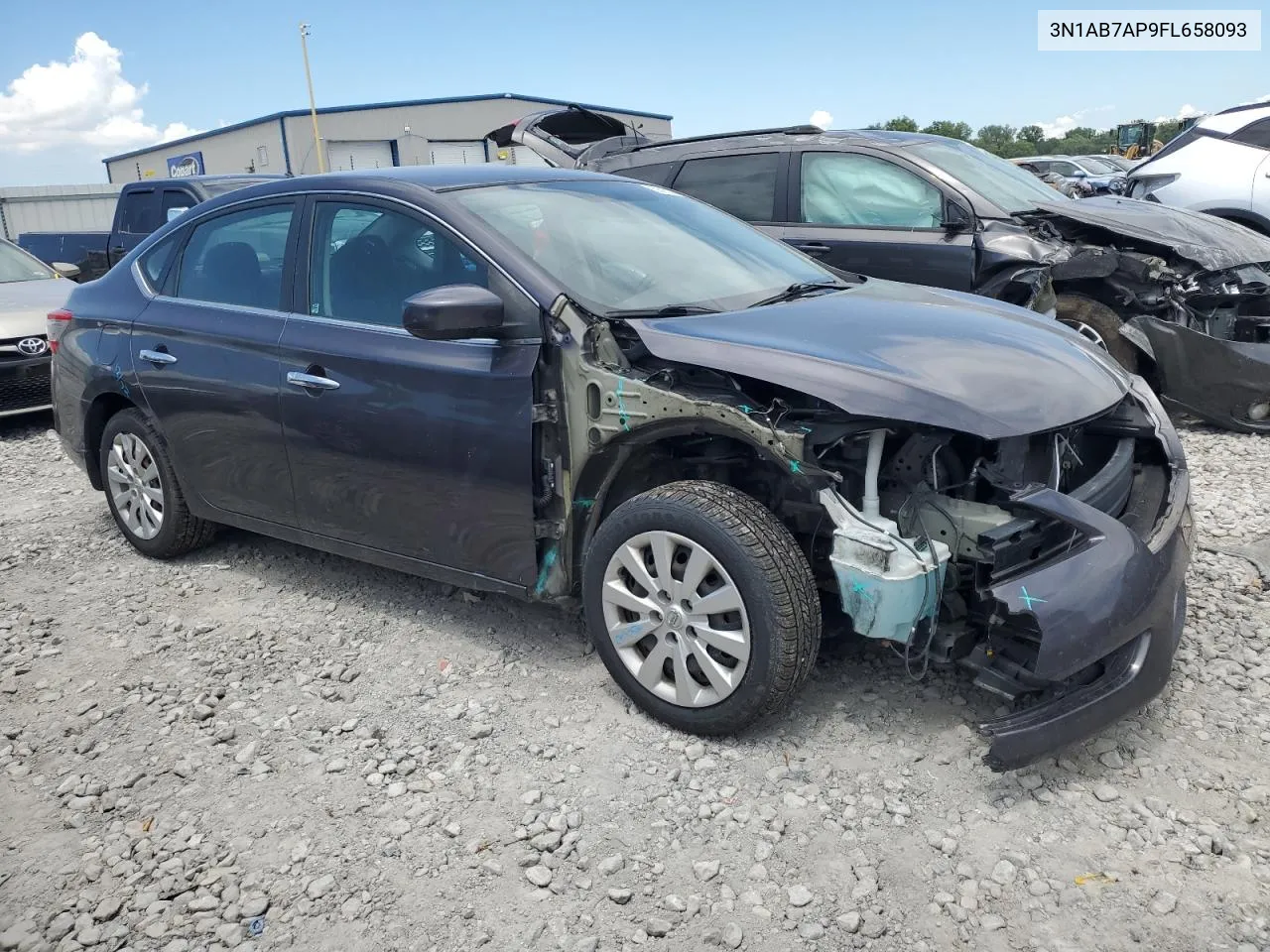 2015 Nissan Sentra S VIN: 3N1AB7AP9FL658093 Lot: 58952244