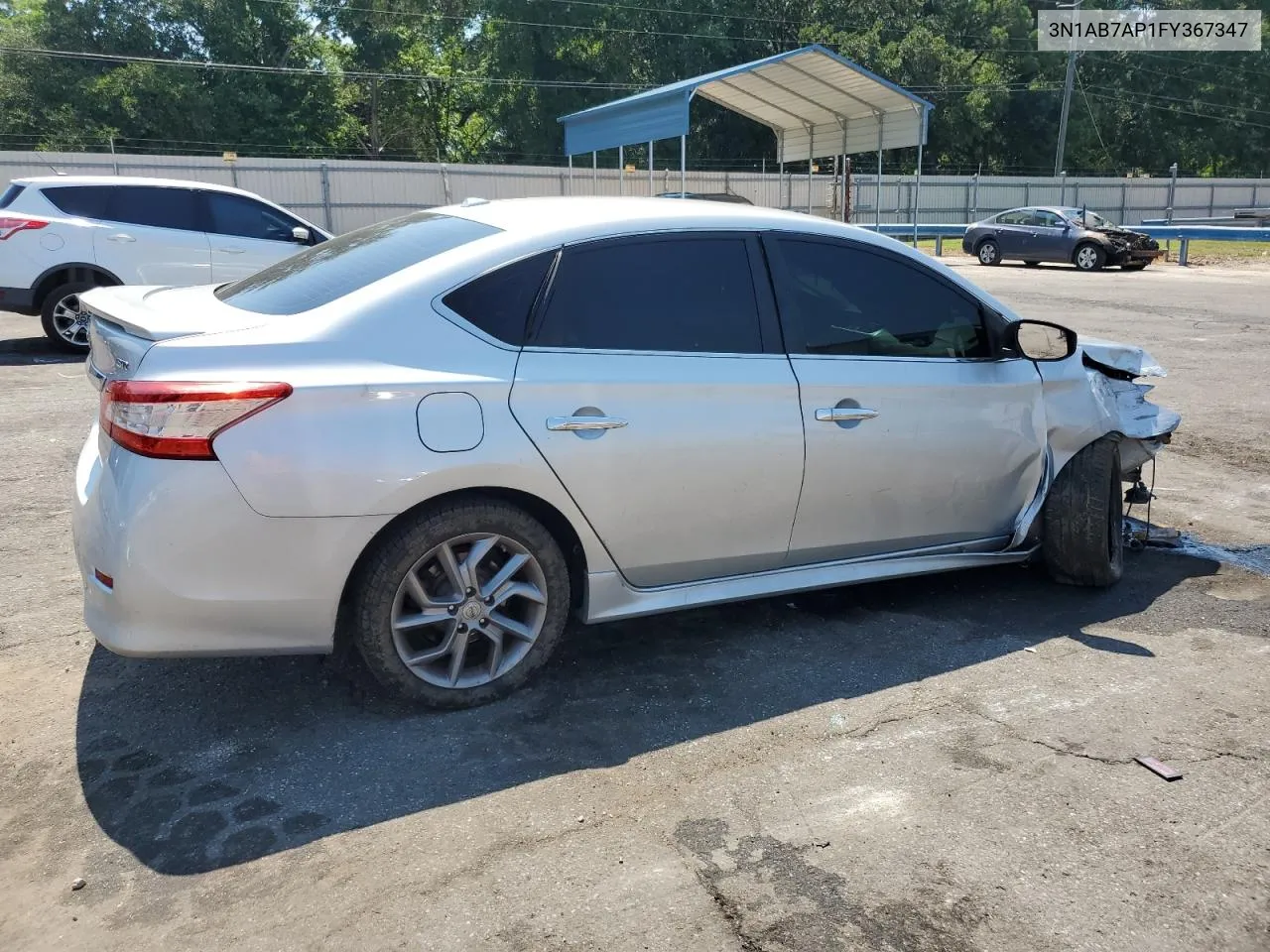 2015 Nissan Sentra S VIN: 3N1AB7AP1FY367347 Lot: 59076554