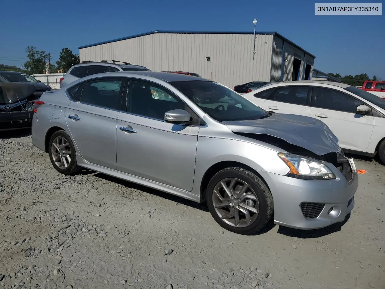 2015 Nissan Sentra S VIN: 3N1AB7AP3FY335340 Lot: 59203794