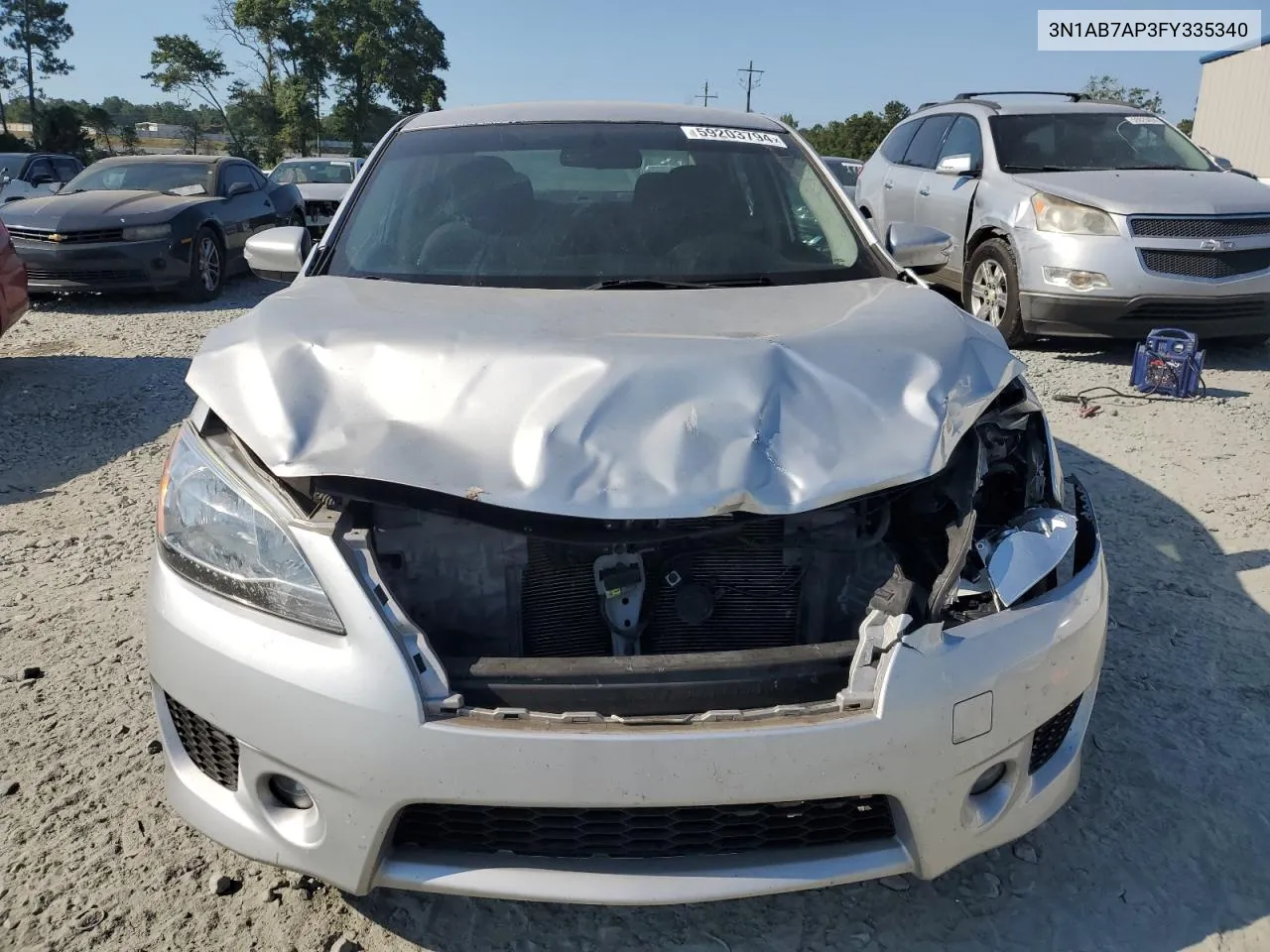 2015 Nissan Sentra S VIN: 3N1AB7AP3FY335340 Lot: 59203794