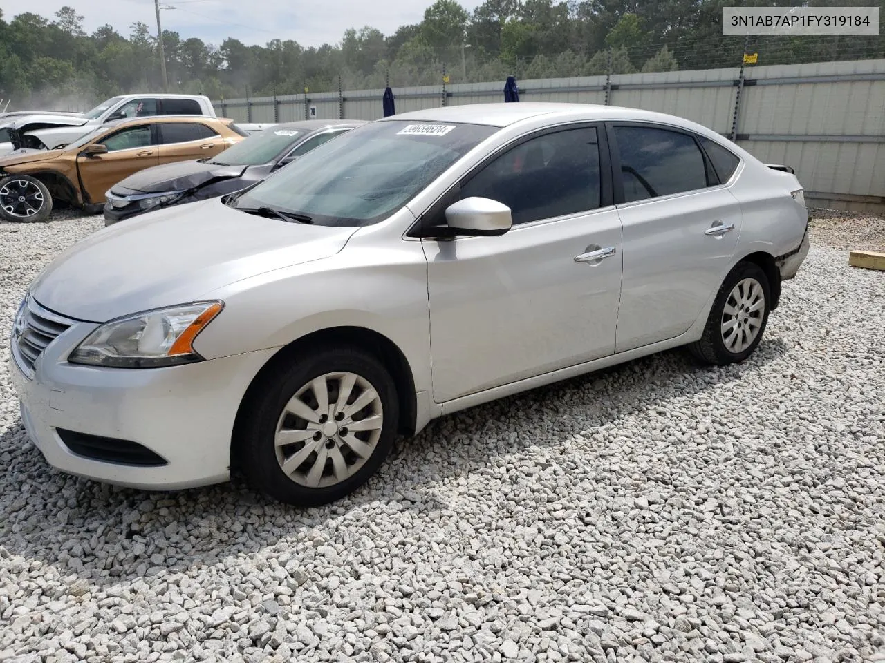 2015 Nissan Sentra S VIN: 3N1AB7AP1FY319184 Lot: 59659624