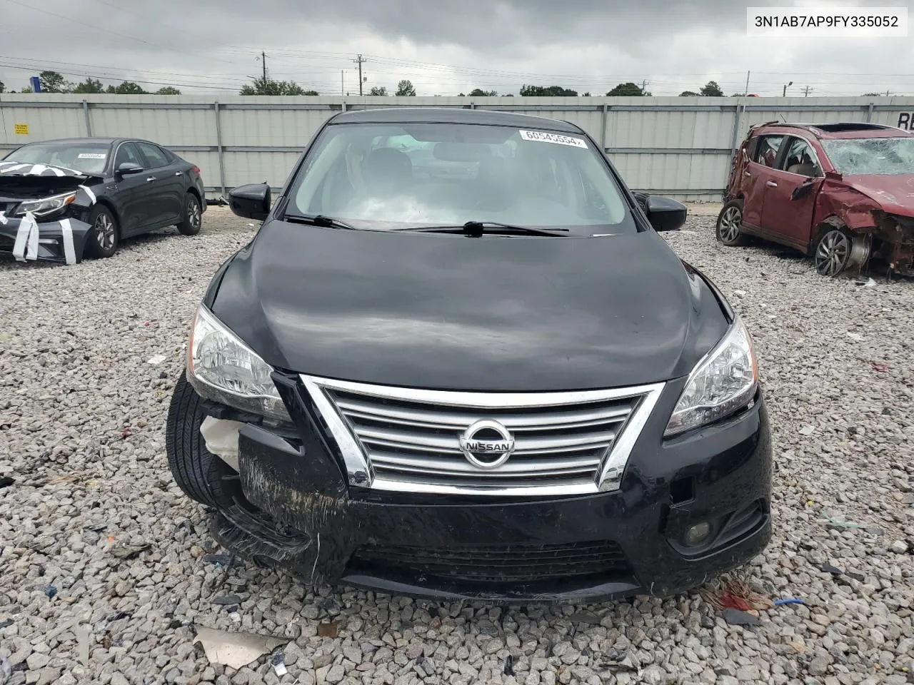 2015 Nissan Sentra S VIN: 3N1AB7AP9FY335052 Lot: 60545554