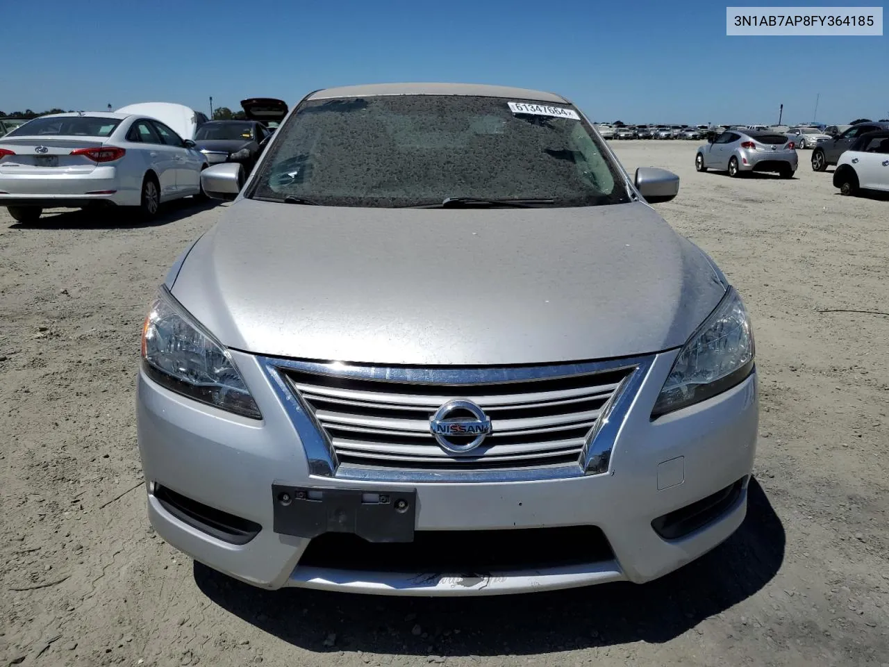 2015 Nissan Sentra S VIN: 3N1AB7AP8FY364185 Lot: 61347664