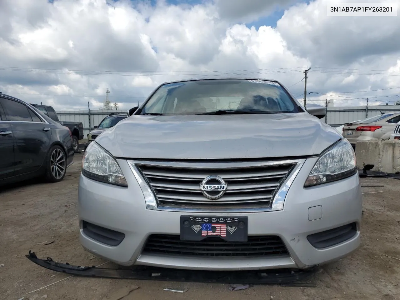 2015 Nissan Sentra S VIN: 3N1AB7AP1FY263201 Lot: 61959324