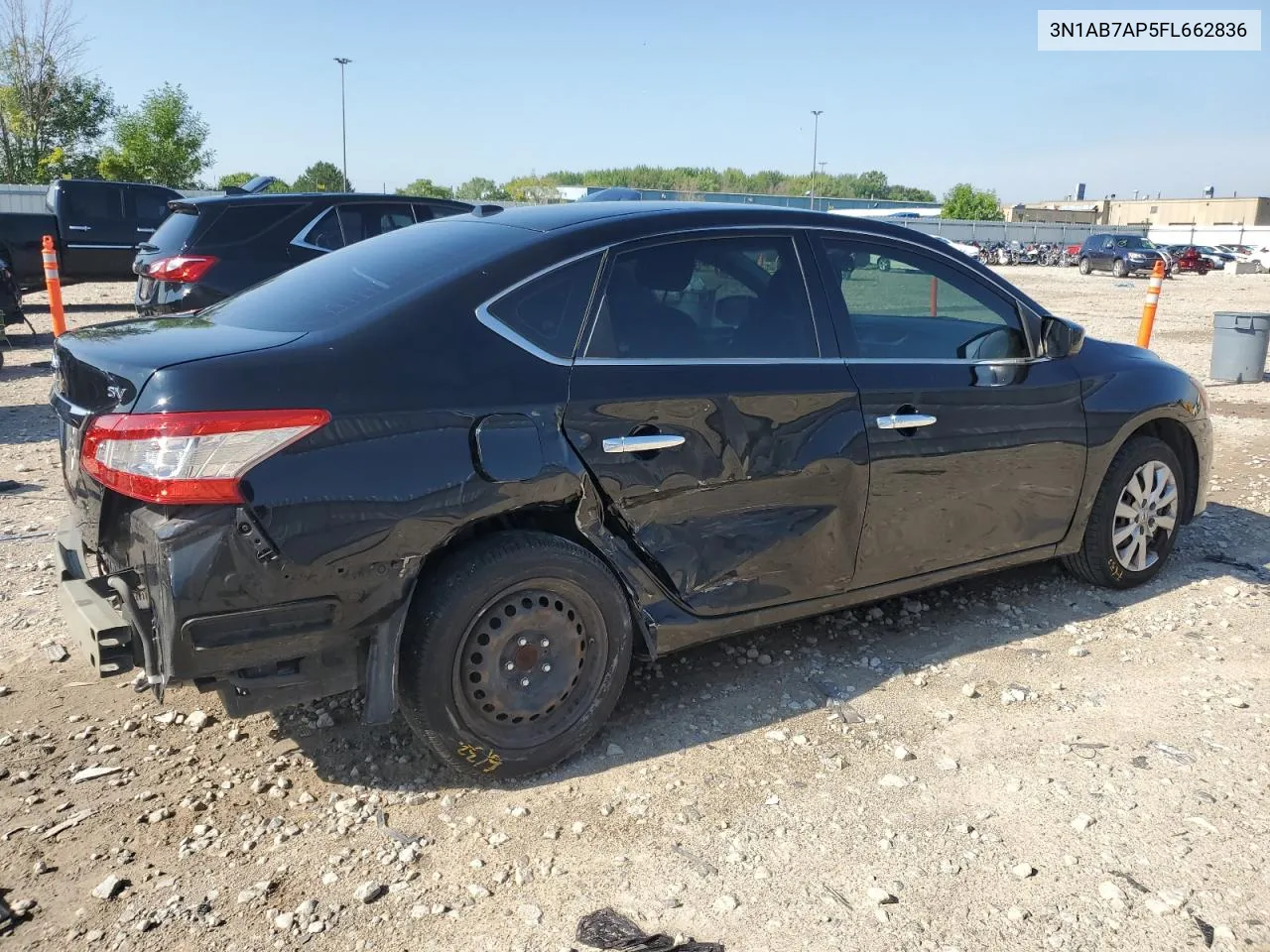 2015 Nissan Sentra S VIN: 3N1AB7AP5FL662836 Lot: 62561134