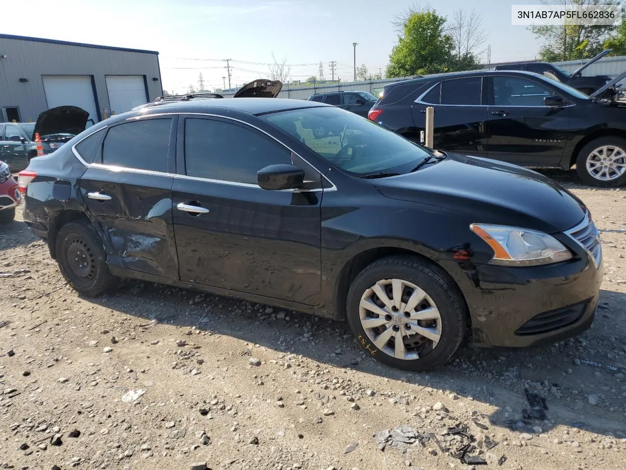 2015 Nissan Sentra S VIN: 3N1AB7AP5FL662836 Lot: 62561134