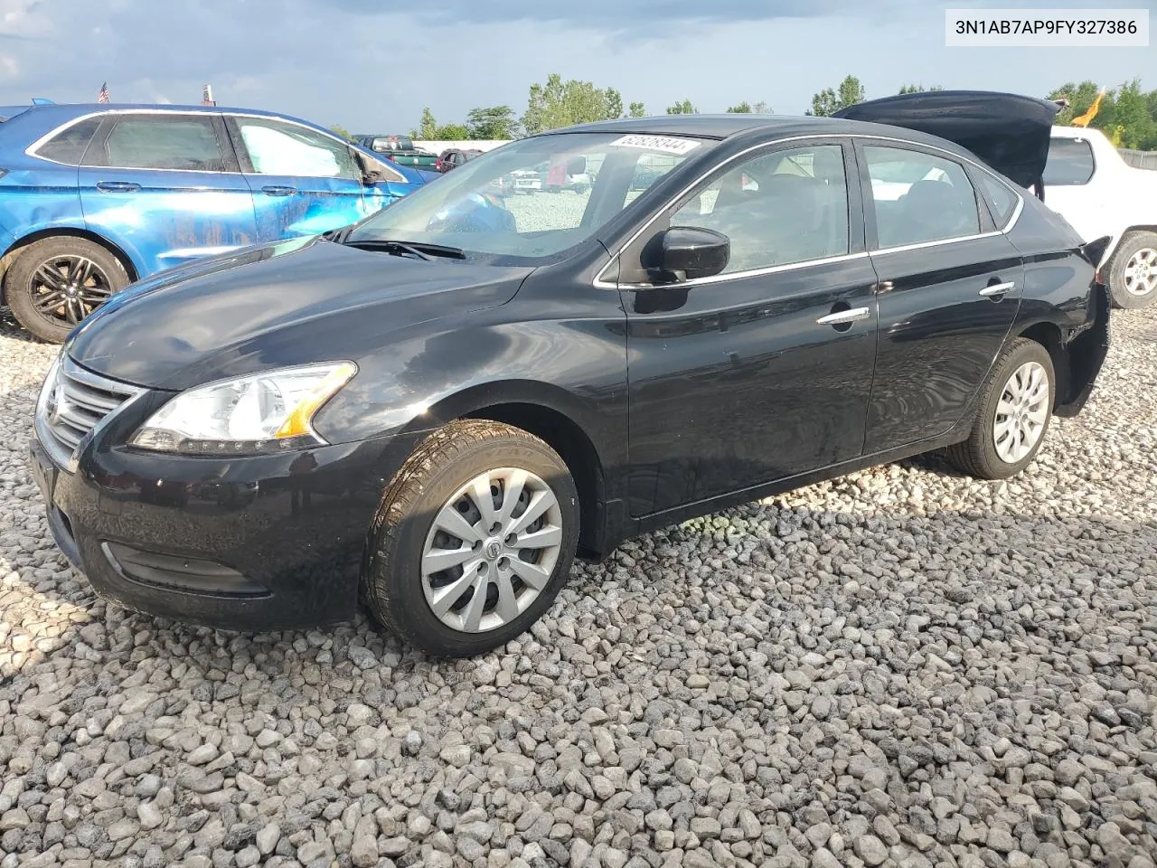 2015 Nissan Sentra S VIN: 3N1AB7AP9FY327386 Lot: 62828344