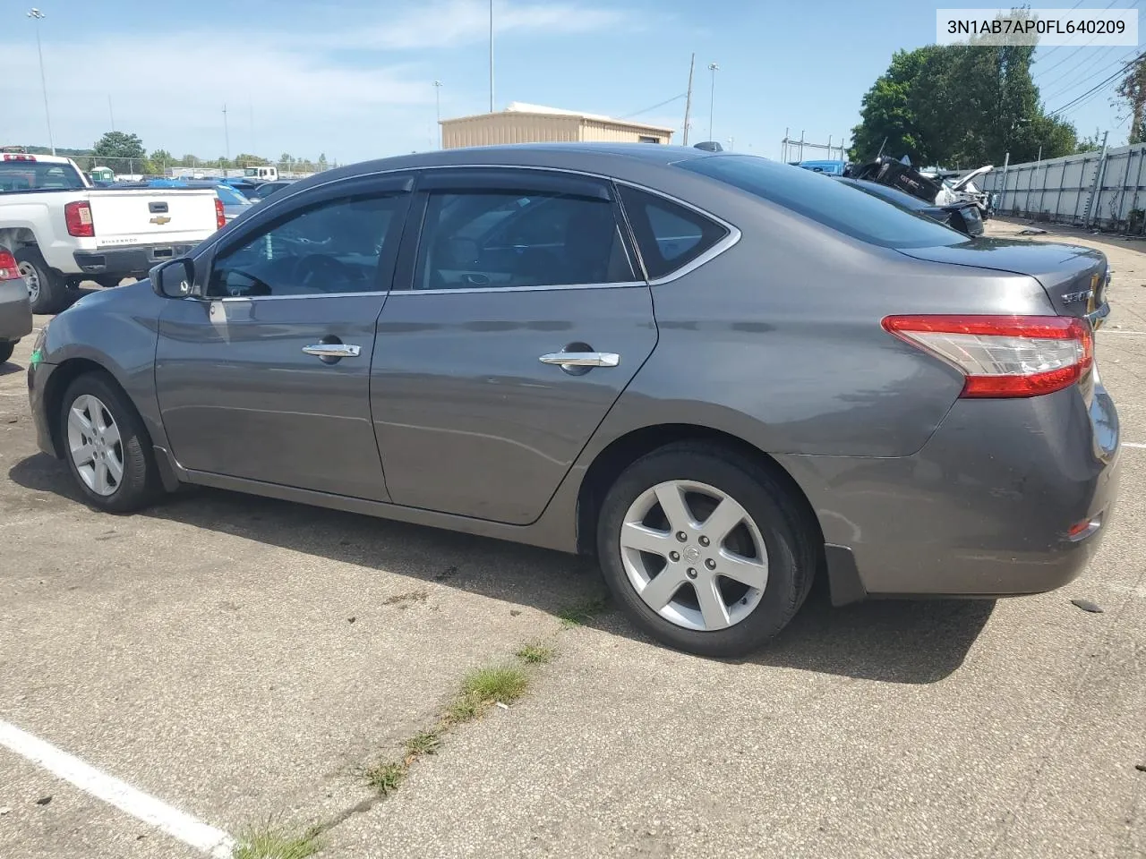 2015 Nissan Sentra S VIN: 3N1AB7AP0FL640209 Lot: 63203844