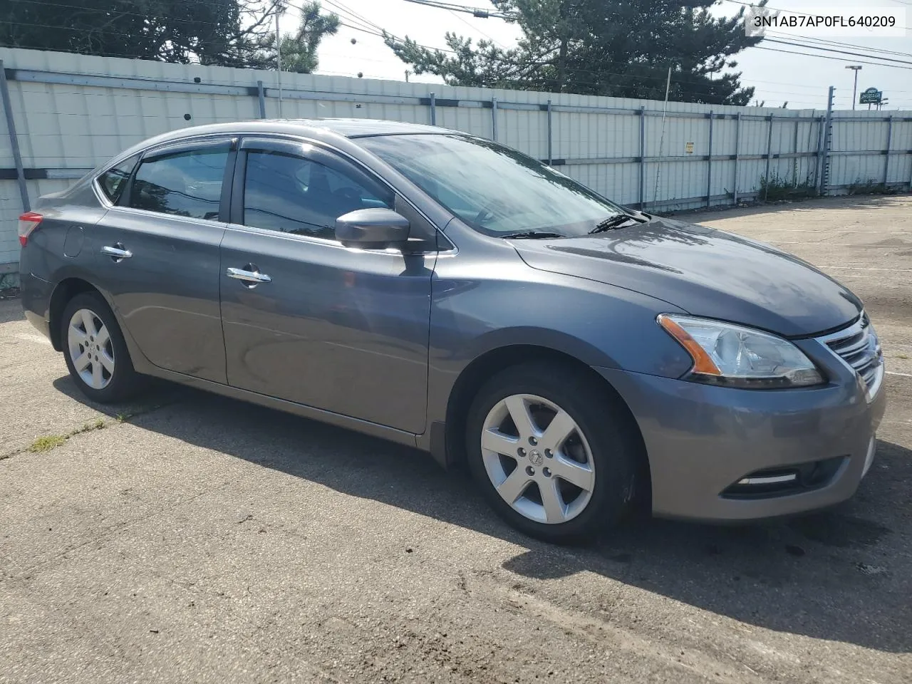 2015 Nissan Sentra S VIN: 3N1AB7AP0FL640209 Lot: 63203844