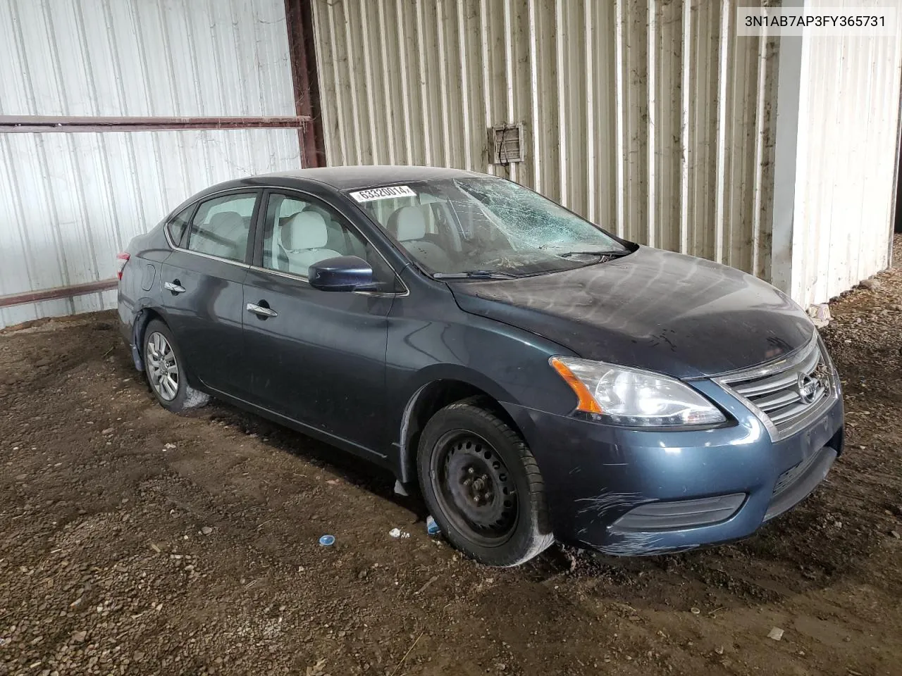 3N1AB7AP3FY365731 2015 Nissan Sentra S