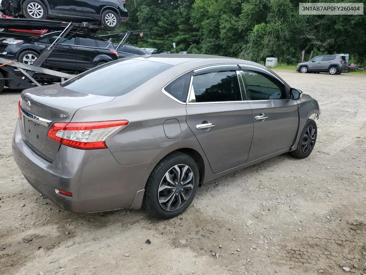 2015 Nissan Sentra S VIN: 3N1AB7AP0FY260404 Lot: 63621814